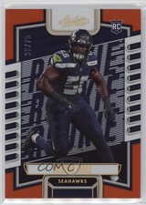 2023 Panini Absolute Rookies Orange Spectrum /75 Derick Hall #165 Rookie RC
