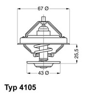 Wahler Thermostat KüHlmittel Mit Dichtung 71°C 4105.71D