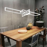Led HäNge Lampe Weiß Wohn Zimmer Beleuchtung Decken Pendel Leuchte SWITCH-DIMMER