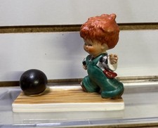 Goebel HUMMEL Red Headed Bowling "Strike" by Charlot 1950s Fine Condition