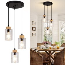 Modern Pendant Lights Kitchen Island, 3-Light Black Pendant Light Fixtures wi...