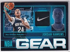 2024-25 Panini Silhouette Jordan Hawkins NBA Gear Holo Platinum Swoosh Tag 1/2