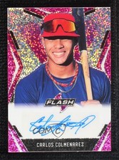 2020 Leaf Flash Portrait Auto Pink 5/15 Carlos Colmenarez #PA-CC1 Auto 3a1