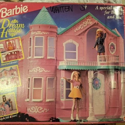 Barbie 1995 Folding Victorian Dream House working Elevator Vintage