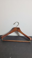 Vintage Gucci Heavy Duty Wooden Coat Hanger Trouser Bar Crest Logo Rare