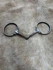 Western Snaffle Bit with Rope-Edged Rings