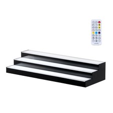LED Lighted Liquor Bottle Display 3 Tiers 30 inches DIY Setup Type-C Cables