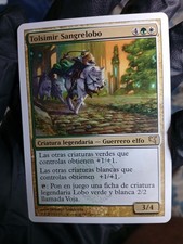 Magic The Gathering Tolsimir Wolfblood EXC. MUY RARO ESPAÑOL Salvat-Hachette 2007 WOTC