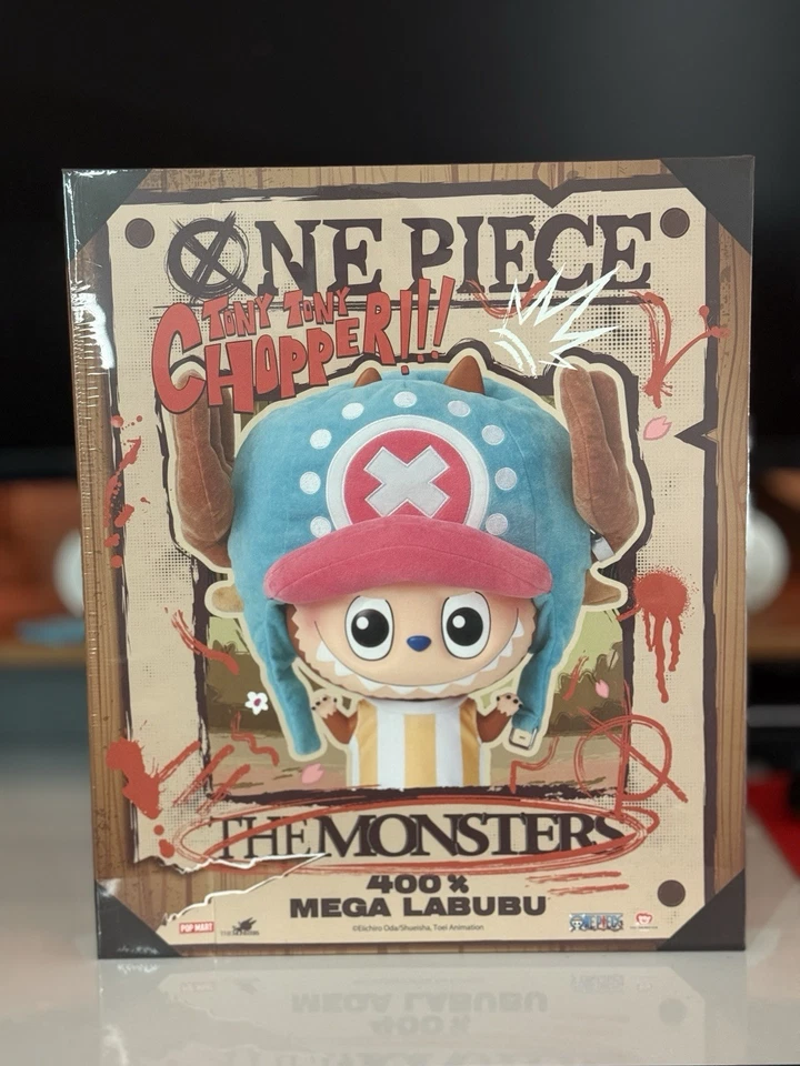 POPMART x ONE PIECE MEGA LABUBU 400% Tony Tony Chopper Edición Limitada (NUEVO) Foto 2 de 3