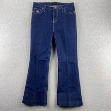 Pantalones de mezclilla elásticos de tiro medio Ariat FR para mujer 12 lavado oscuro