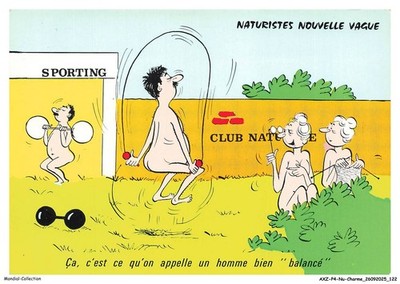 AXZP4-0338-NU - Naturistes Nouvelle Vague Ca C'Est Ce Qu'On Ruft Ein Homme B