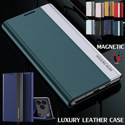 Fr iPhone 17e Pro Max 16 15 14 13 12 11 Plus Flip Leather Case Magnetic Cover