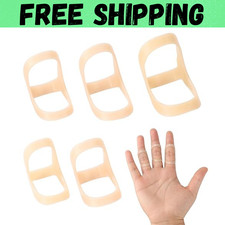 Oval Finger Splints, 5PCS Oval Trigger Finger Splint for Size 6,7,8,9,10..