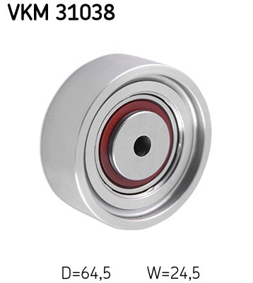 Lower Left SKF-OE VKM 31038 Deflection/Guide Pulley, V-ribbed belt for AUDI,SKOD