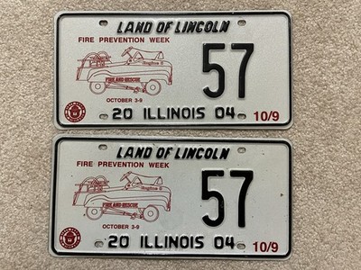 2004 Illinois Special Event License Plate Fire Prevention Week