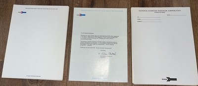 Amtrak Bahnmitarbeiter Stationär und Infoheft 50 Blankenseiten