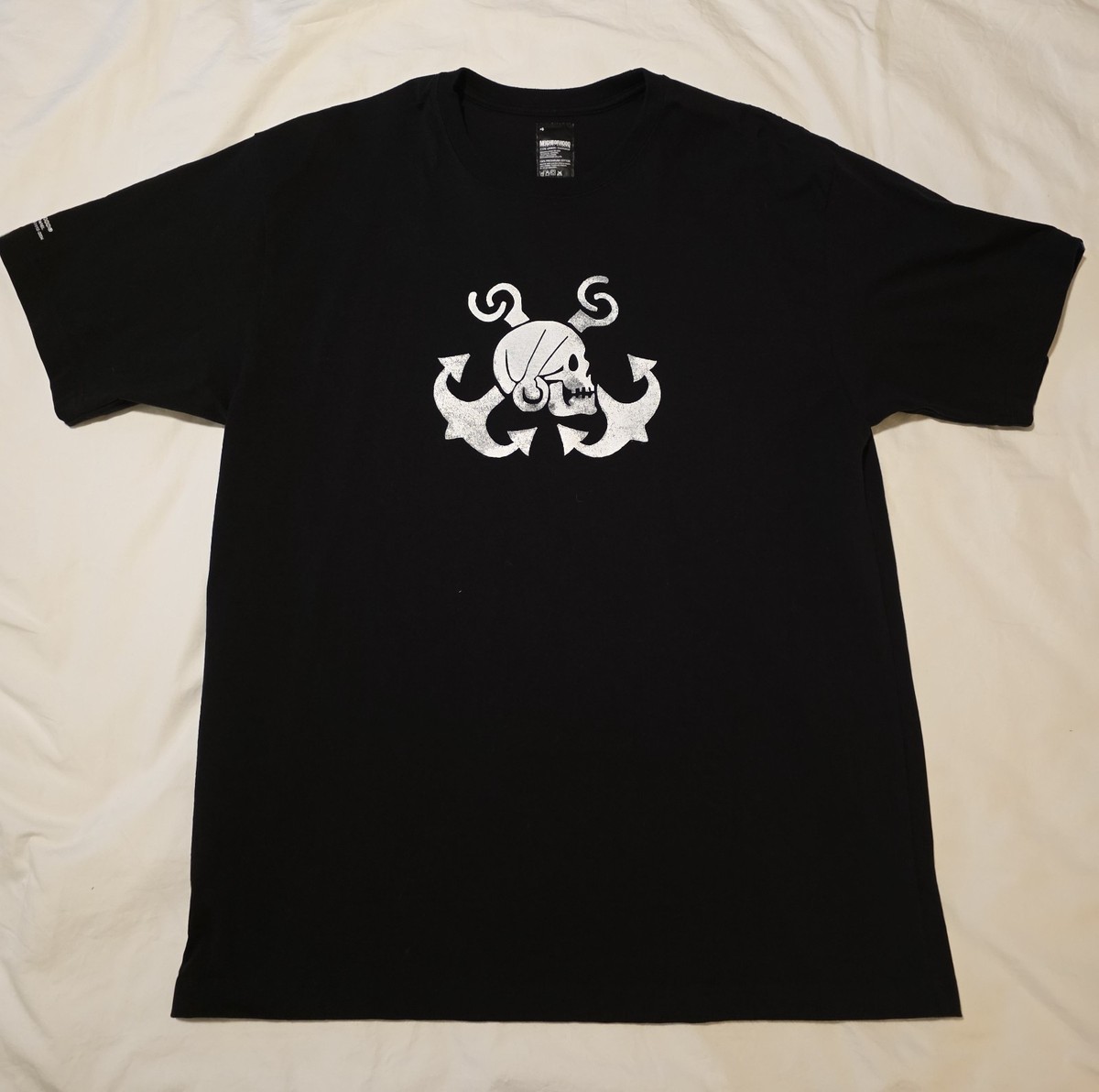 Neighborhood NBHD Pirate Tee Size X-Large Black T-Shirt w/ Bag