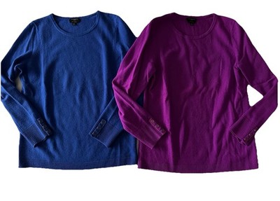 Lot Of 2 Talbots Petite Pure Cashmere Sweaters SP
