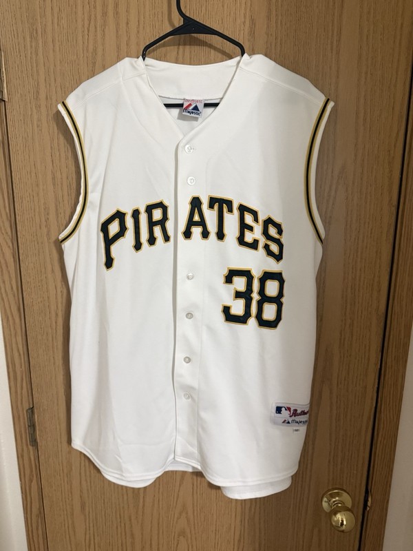 Jason Bay Pittsburgh Pirates Men's White Home Sleeveless Jersey Size 52