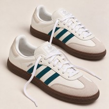adidas Samba OG Cloud White Legacy Teal IG1963 Women's New