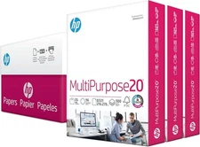 HP Printer Paper | 8.5 x 11 Paper | MultiPurpose 20 lb | 3 Ream Case - 1500