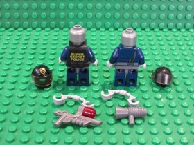 Lot of 2 LEGO Robo SWAT Minifigures Super Secret Police The LEGO Movie 70819 G54