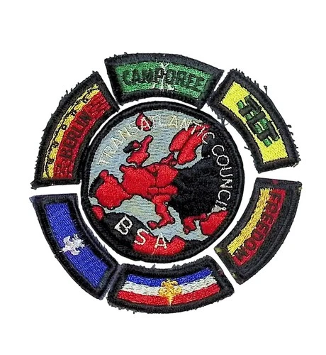 Transatlantic Council GE w/ segments CP BSA Patch BLK Bdr (ZG581)