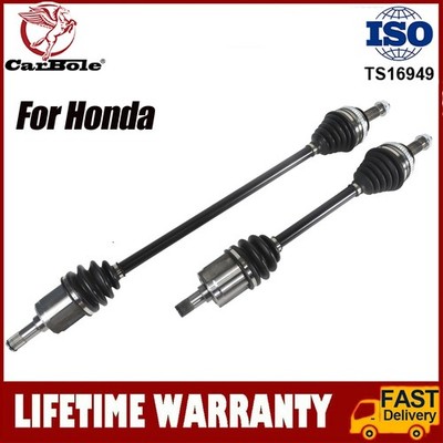 High Performance Front CV Axle Shafts 2Pcs for 1992-2000 Honda Civic 1.5L 1.6L