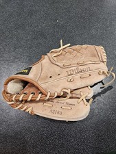 Wilson A2160 Cy Young Award Winner Baseball Glove Beige Brown Leather Grip Block
