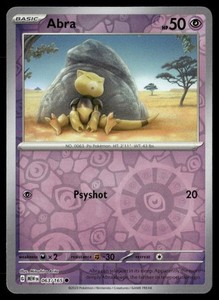 Abra 063/165 Scarlet & Violet 151 Reverse Holo