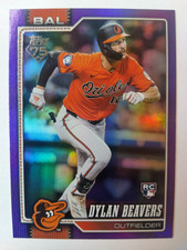 2026 TOPPS ORIOLES DYLAN BEAVERS RC PURPLE HOLO FOIL 90/250 #339