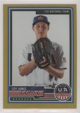 2023 Panini USA Baseball Stars & Stripes Gold Prizm 8/10 Coy James #31 m7b