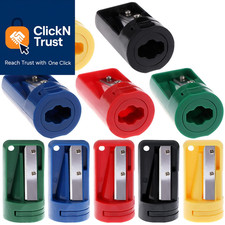 10 Pieces Carpenter Pencil Sharpener Colourful Manual Portable Woodwork Black