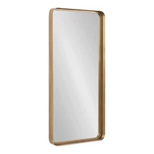 Kate and Laurel Armenta Modern Soft Rectangle Metal Framed Mirror