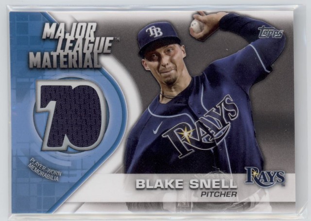 2021 Blake Snell Topps Major League Material Relic        #MLM-BS (21C2676)