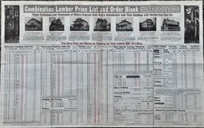 Gordon-Van Tine Co 1914 Lumber Price List Order Blank House Plans Advertising
