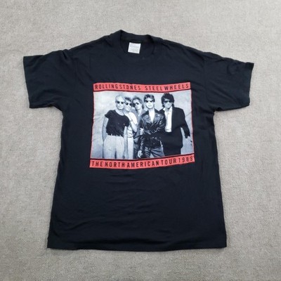 Rolling Stone誌　Tシャツ 80s Vintage Rolling Stones Shirt Mens XL Black Brockum Single Stitch