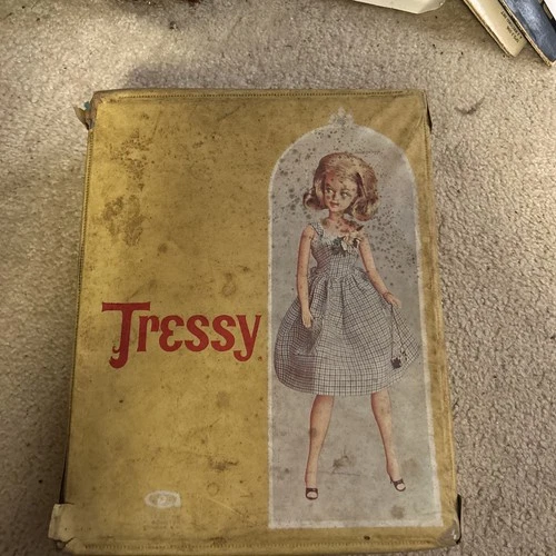 Vintage Miss Tressy Doll Vinyl Carry Case 