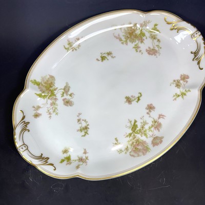 Large Porcelain Dish Serving Platter Haviland Limoges France 14  Springtime