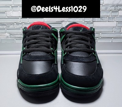 Air Jordan 4 RM Kids Size 7Y/Womens 8.5 Black Gorge Green Red FQ7938-003