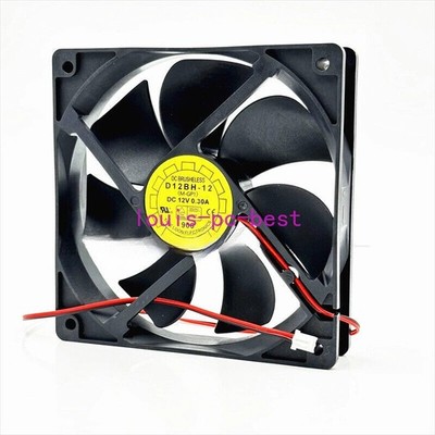 1PC DC12V 12CM 12025 cooling fan FAN D12BH-12 2-wire