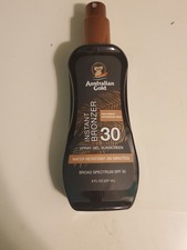 Australian Gold Instant Bronzer Spray Gel Sunscreen SPF 30 8 oz Spray