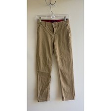 Levis 502 Regular Taper Boys Khaki Pants Size 12 Reg W26 L27 Tan Stretch Chino
