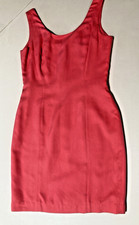 Y2K The Limited Dress 100% Silk Midi Sheath Lined Coral Summer Coral Zip Size 8