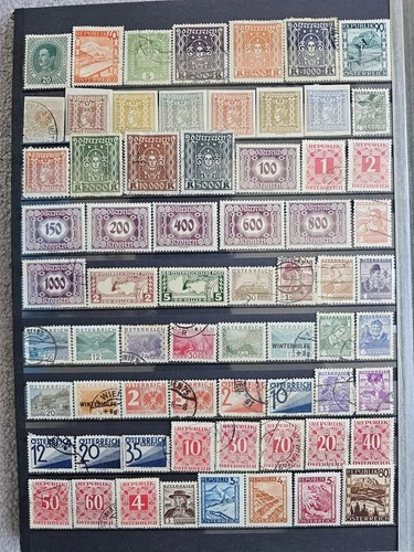 COLLECTION OF AUSTRIA AUSTRIAN OSTERREICH STAMPS (1)