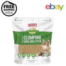 Premium Clumping Corn Cob Cat Litter with Bio-Enzymatic Formula, 10 lb Bag