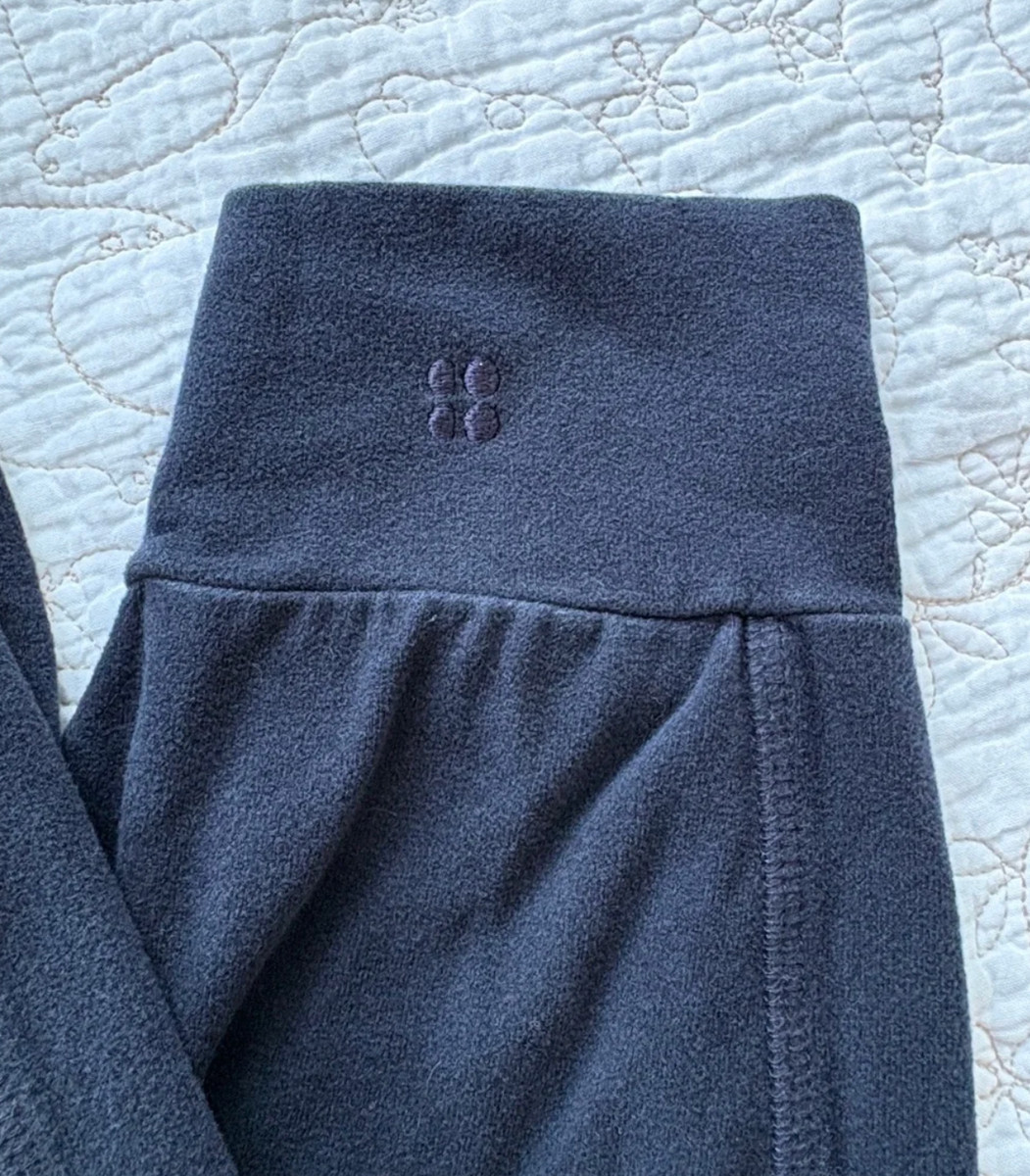 Sweaty Betty Garudasana Lightweight Yoga Trouser Pants, navy, small View 2