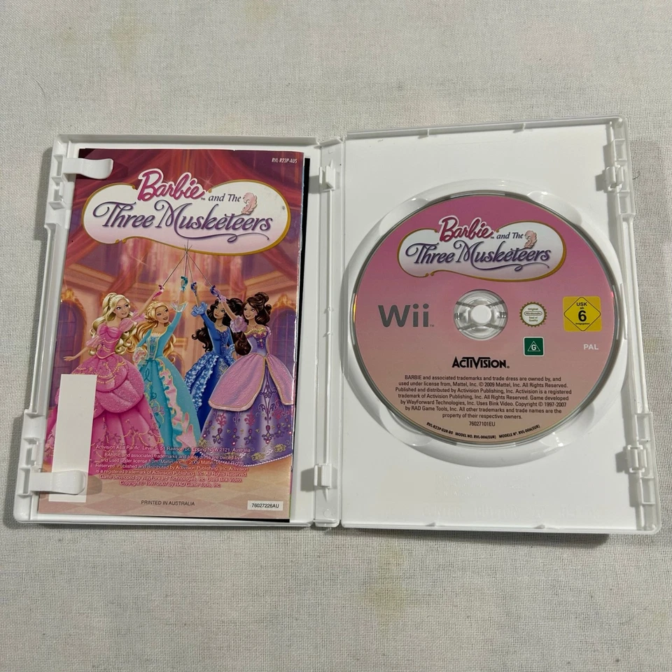 Barbie and the Three Musketeers Wii Game Nintendo 2009 - Image 4 of 4