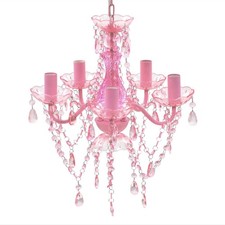 Crystal Ceiling Light 5 Bulbs Chandelier Pendant Acrylic Glass Christal Lamp