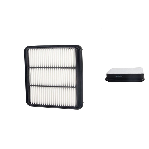 Luftfilter-Einsatz 241 X 238 Mm Hella Passend FüR U.A. Mitsubishi L200-image